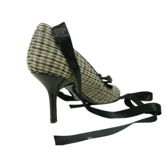 Jill Stuart Simone Queen Anne Ribbon Heel Shoes in Pearl Grey - Size 8 US - Picture 3 of 8